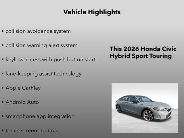 new 2026 Honda Civic Hybrid car, priced at $32,000