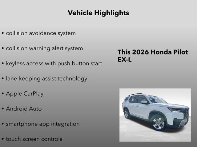 new 2026 Honda Pilot car, priced at $46,700