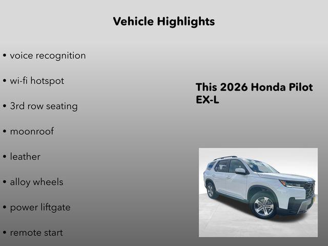 new 2026 Honda Pilot car, priced at $46,700