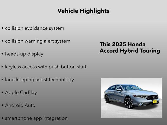 new 2025 Honda Accord Hybrid car, priced at $36,500