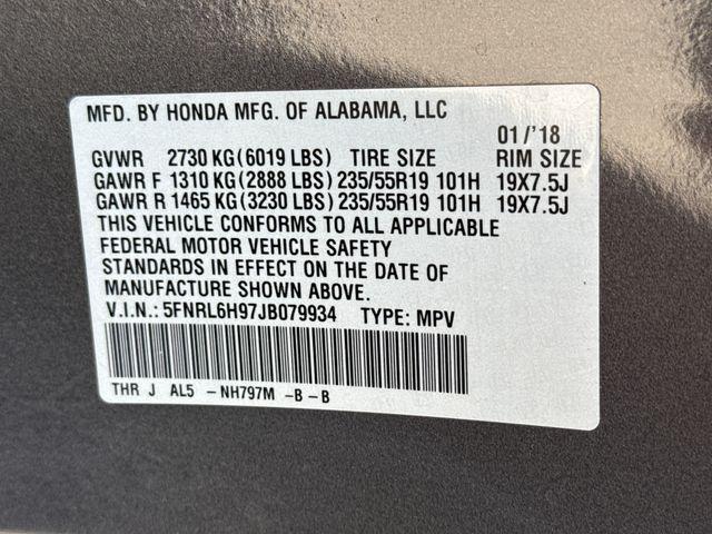 used 2018 Honda Odyssey car, priced at $19,565