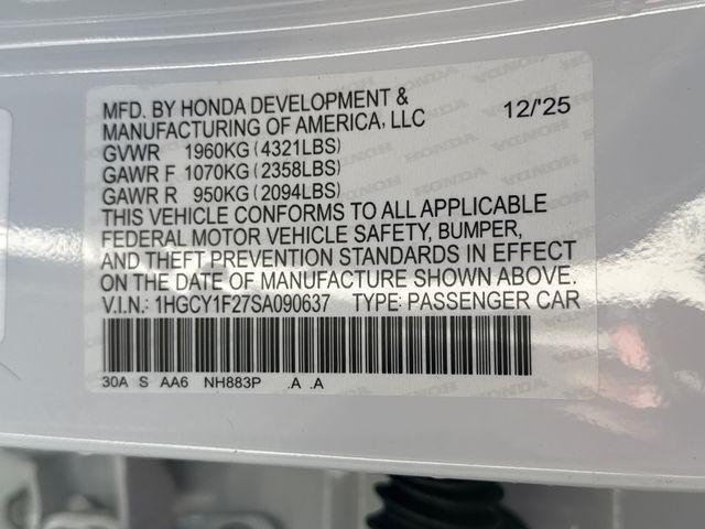 new 2025 Honda Accord car, priced at $28,445