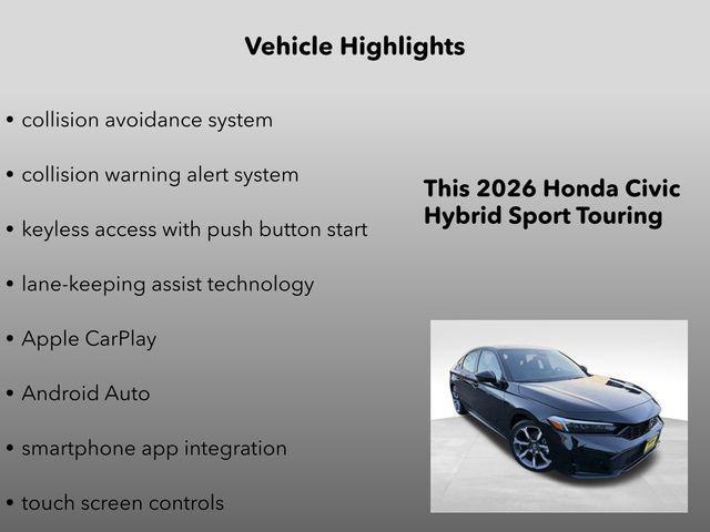 new 2026 Honda Civic Hybrid car, priced at $34,690