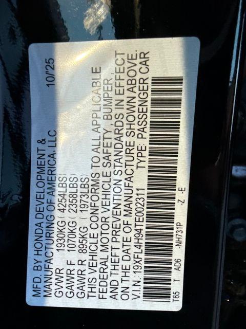 new 2026 Honda Civic Hybrid car, priced at $34,690