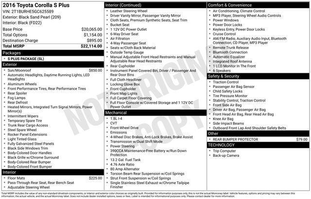 used 2016 Toyota Corolla car, priced at $11,999