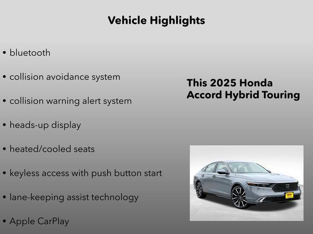 new 2025 Honda Accord Hybrid car, priced at $36,500