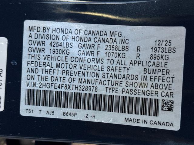 new 2026 Honda Civic Hybrid car, priced at $33,945