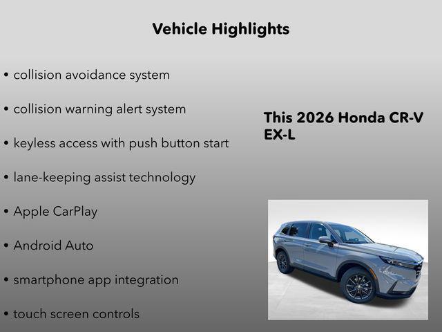new 2026 Honda CR-V car, priced at $39,005
