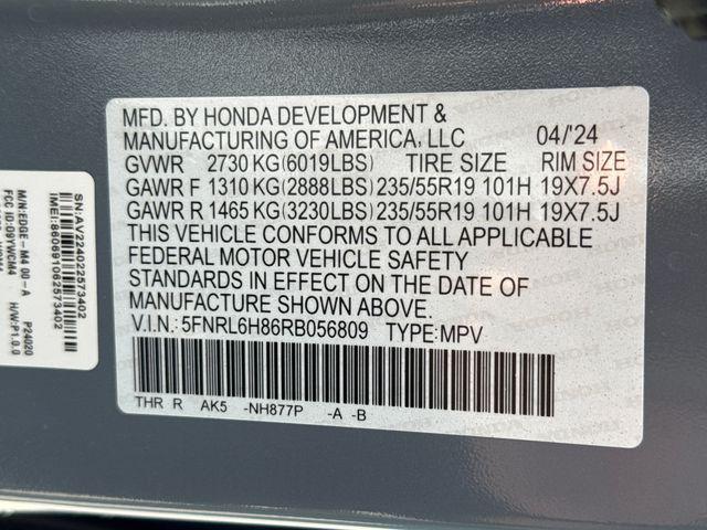 used 2024 Honda Odyssey car, priced at $39,799