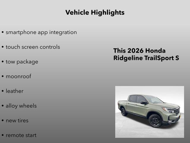 new 2026 Honda Ridgeline car, priced at $47,645