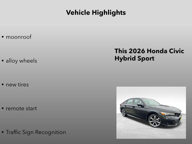new 2026 Honda Civic Hybrid car, priced at $33,590