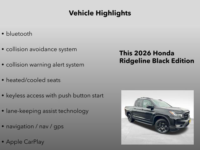 new 2026 Honda Ridgeline car, priced at $50,790