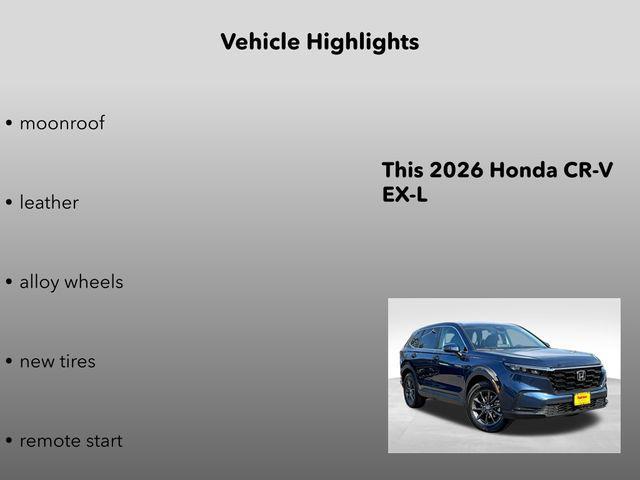 new 2026 Honda CR-V car, priced at $35,500