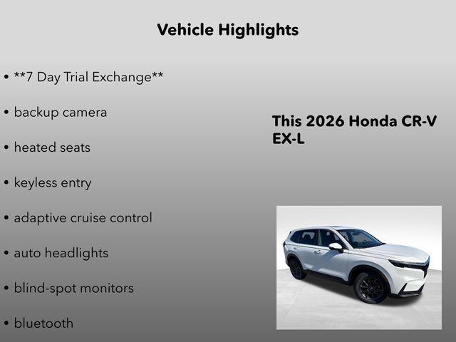 new 2026 Honda CR-V car, priced at $39,005