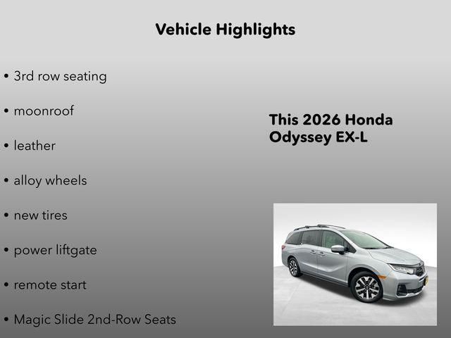 new 2026 Honda Odyssey car, priced at $45,250