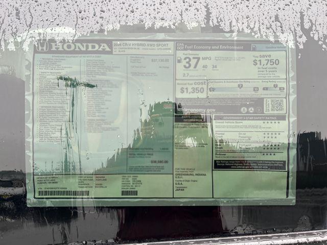 new 2026 Honda CR-V Hybrid car, priced at $38,580