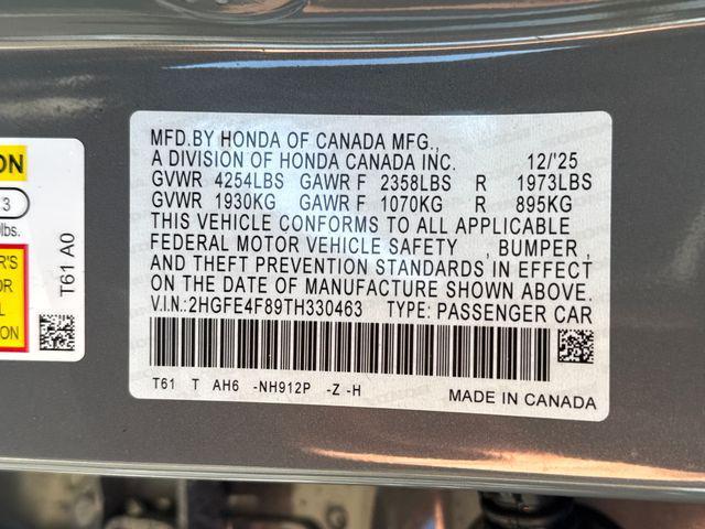 new 2026 Honda Civic Hybrid car, priced at $30,945