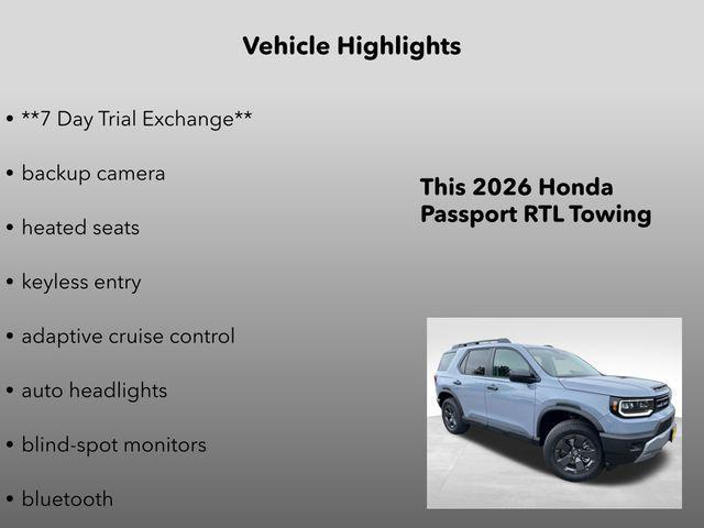 new 2026 Honda Passport car, priced at $46,199