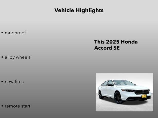 new 2025 Honda Accord car, priced at $28,500