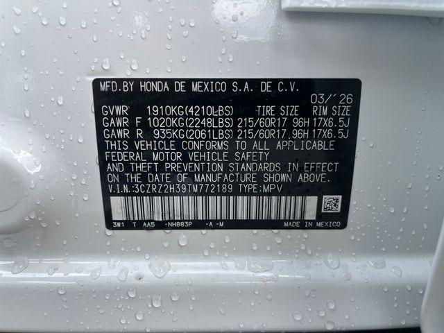 new 2026 Honda HR-V car, priced at $30,105