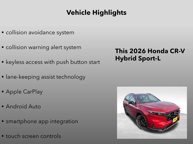 new 2026 Honda CR-V Hybrid car, priced at $42,130