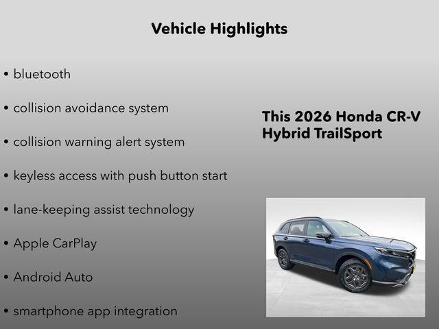 new 2026 Honda CR-V Hybrid car, priced at $40,250