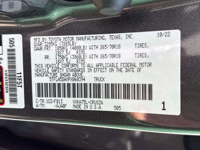 used 2023 Toyota Tundra car, priced at $41,399