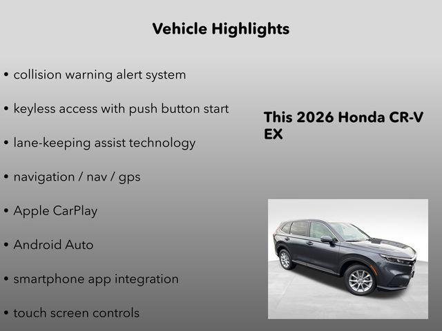 new 2026 Honda CR-V car, priced at $33,000