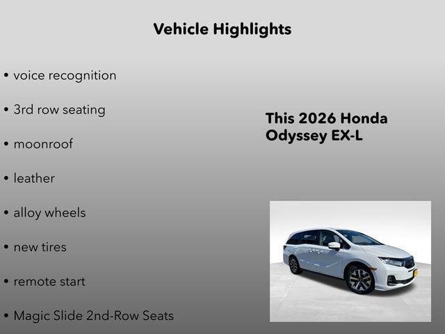 new 2026 Honda Odyssey car, priced at $44,945