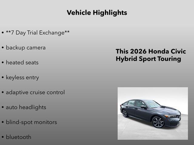 new 2026 Honda Civic Hybrid car, priced at $33,790