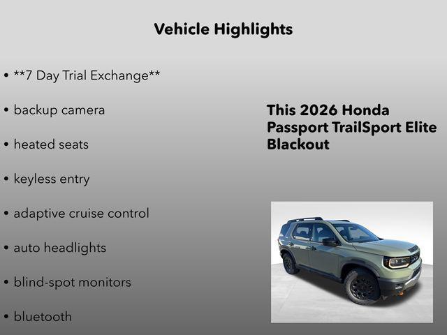 new 2026 Honda Passport car, priced at $60,000