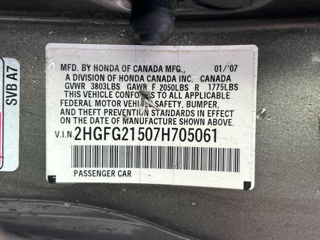 used 2007 Honda Civic car, priced at $8,888