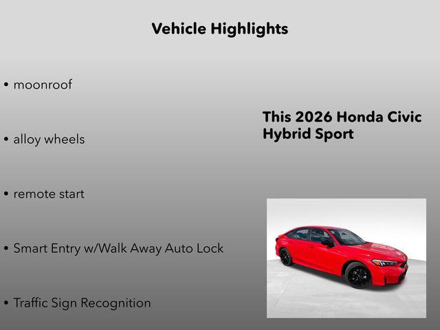 new 2026 Honda Civic Hybrid car, priced at $30,790