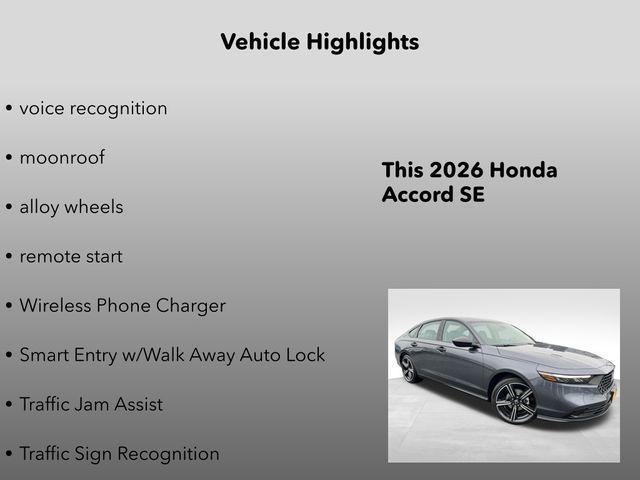 new 2026 Honda Accord car, priced at $32,315
