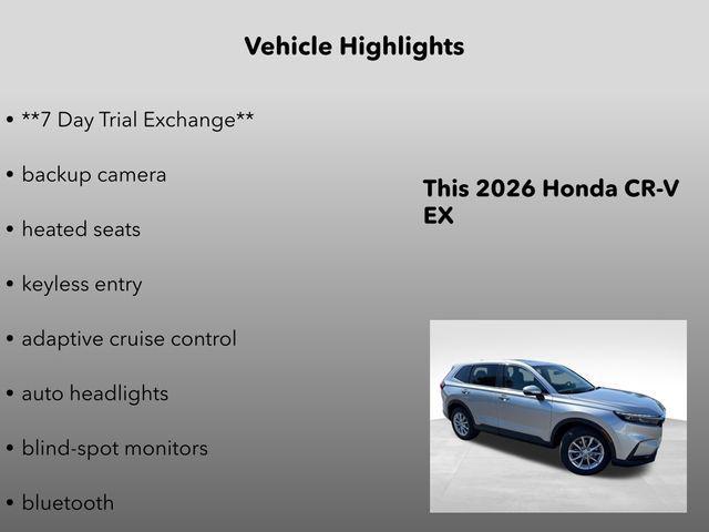 new 2026 Honda CR-V car, priced at $36,300