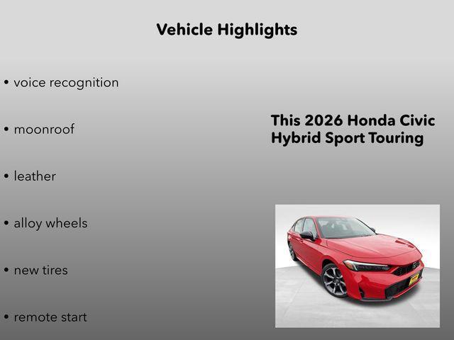 new 2026 Honda Civic Hybrid car, priced at $33,490
