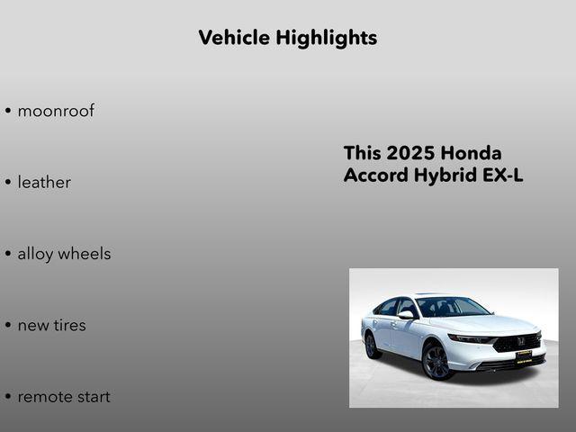 new 2025 Honda Accord Hybrid car, priced at $32,500