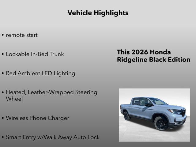 new 2026 Honda Ridgeline car, priced at $49,545