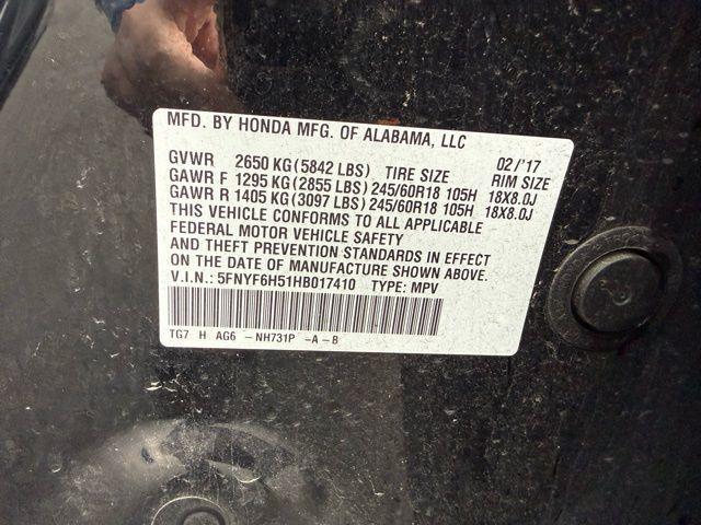 used 2017 Honda Pilot car, priced at $12,777