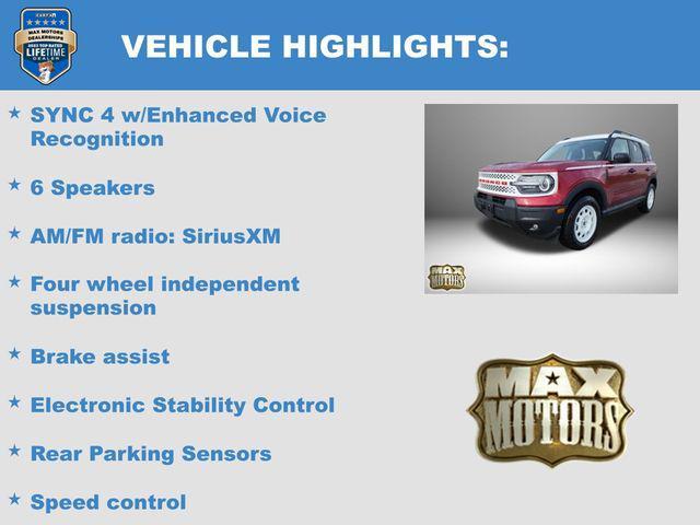 new 2025 Ford Bronco Sport car, priced at $34,476
