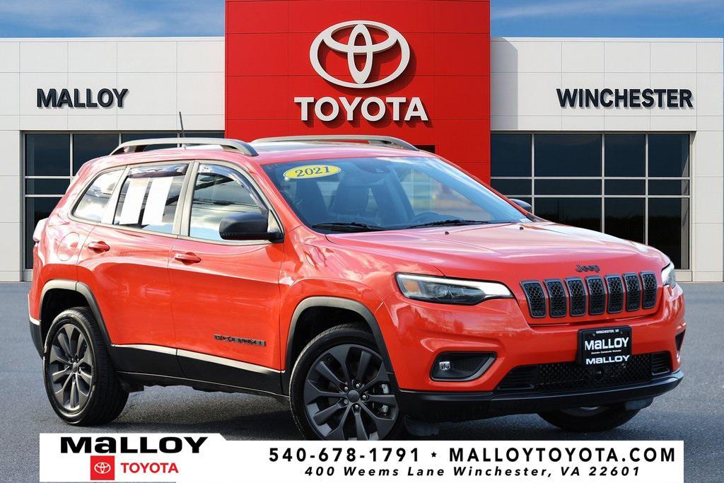 used 2021 Jeep Cherokee car, priced at $17,597
