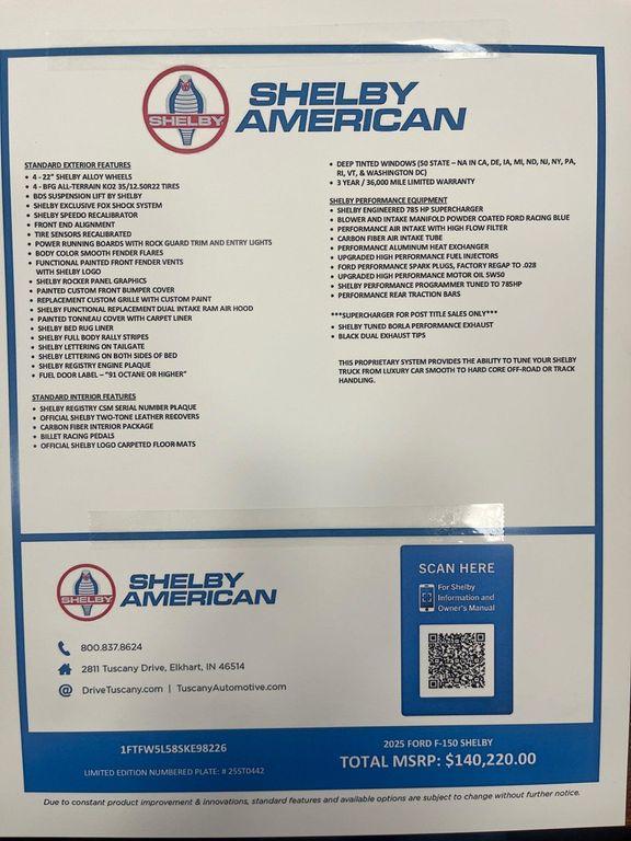 new 2025 Ford F-150 car, priced at $136,220