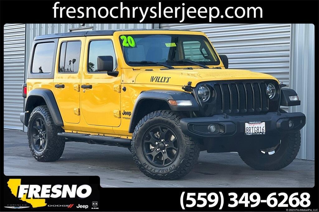 used 2020 Jeep Wrangler Unlimited car, priced at $24,935