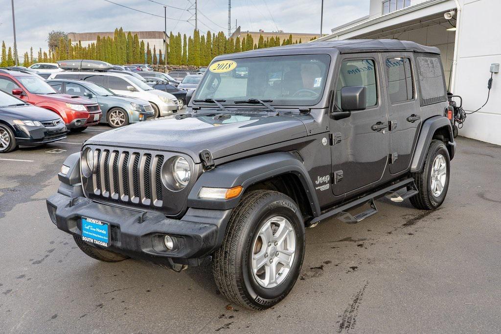 used 2018 Jeep Wrangler Unlimited car, priced at $19,632