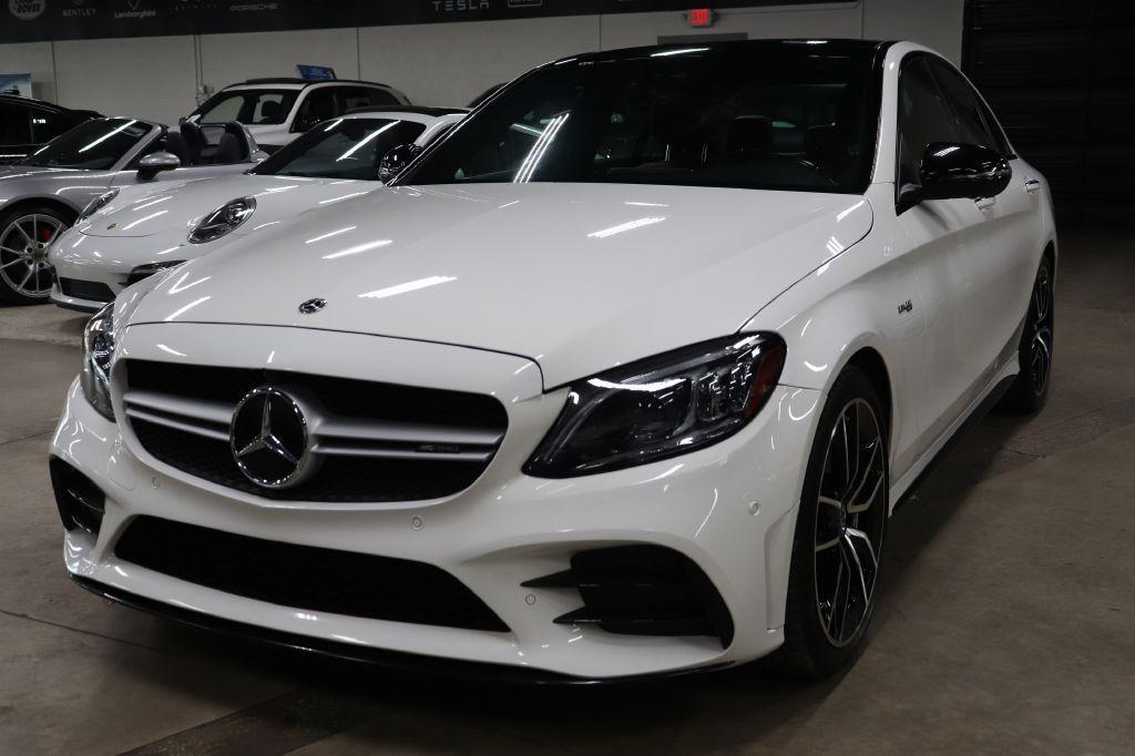 used 2021 Mercedes-Benz AMG C 43 car, priced at $34,990