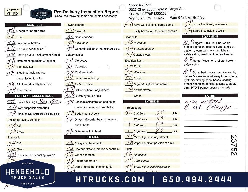 used 2023 Chevrolet Express 2500 car, priced at $37,995