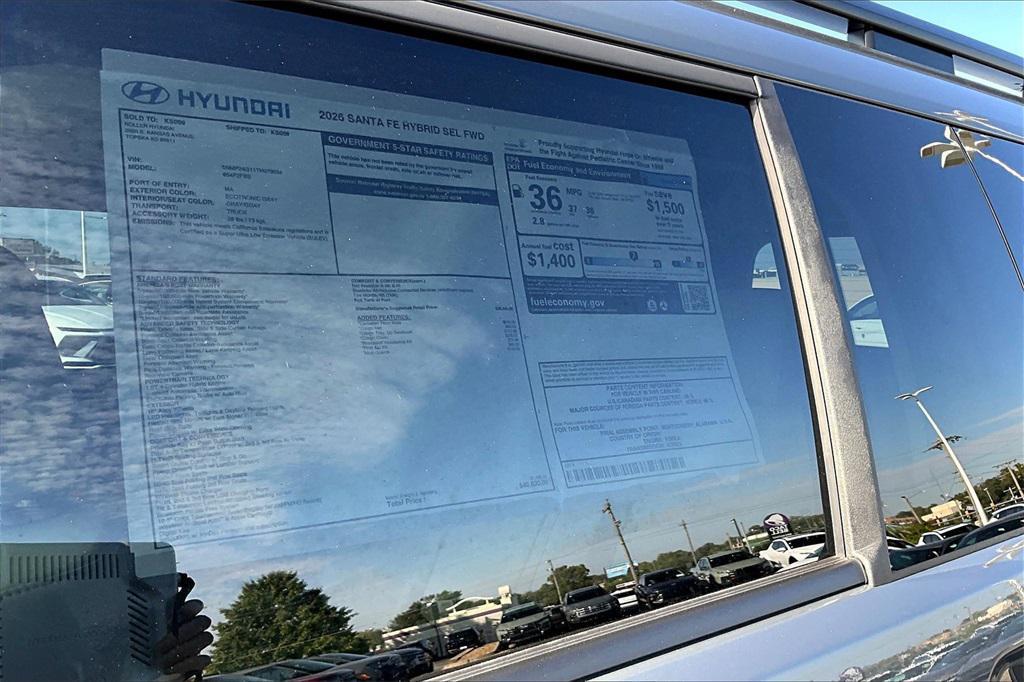 new 2026 Hyundai SANTA FE HEV car, priced at $39,566