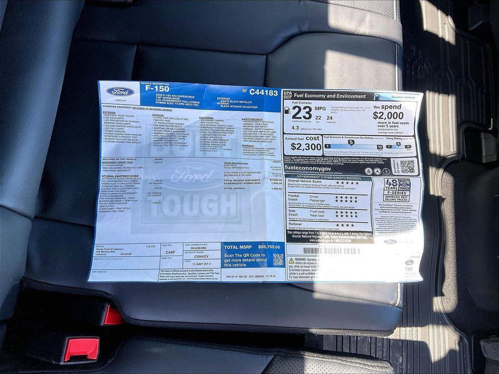 new 2025 Ford F-150 car, priced at $75,776