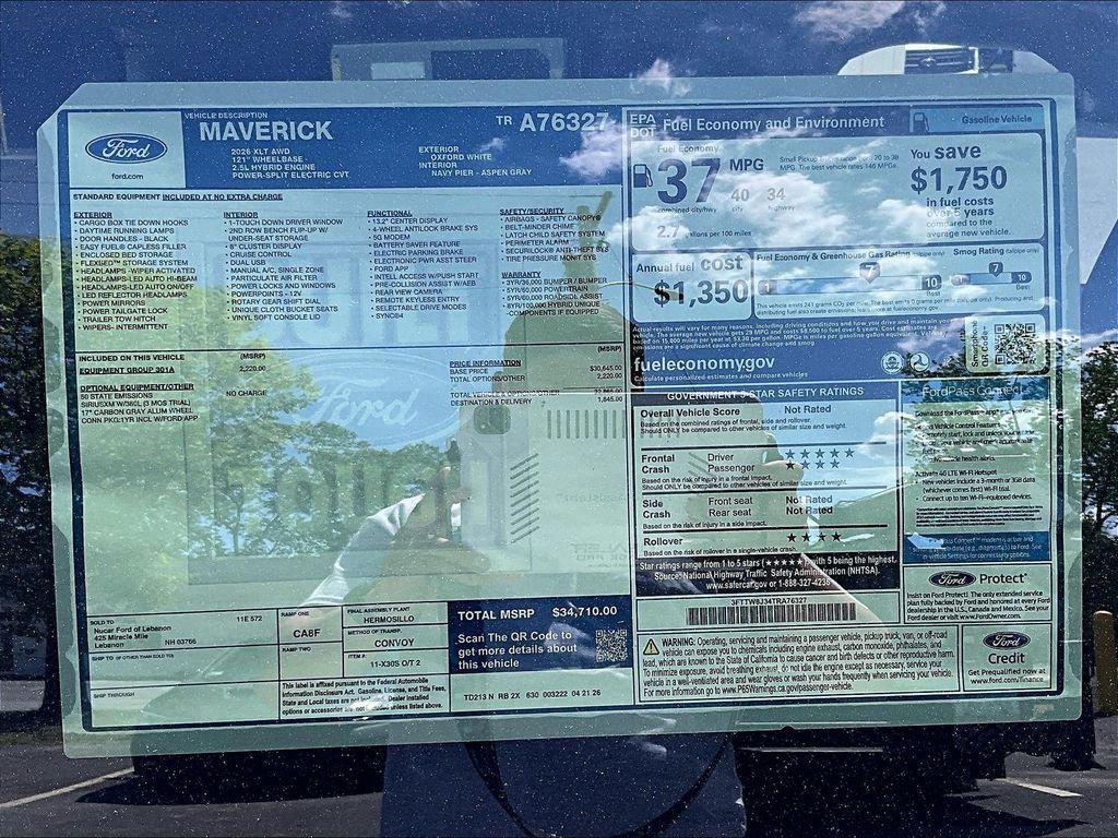 new 2026 Ford Maverick car, priced at $35,409