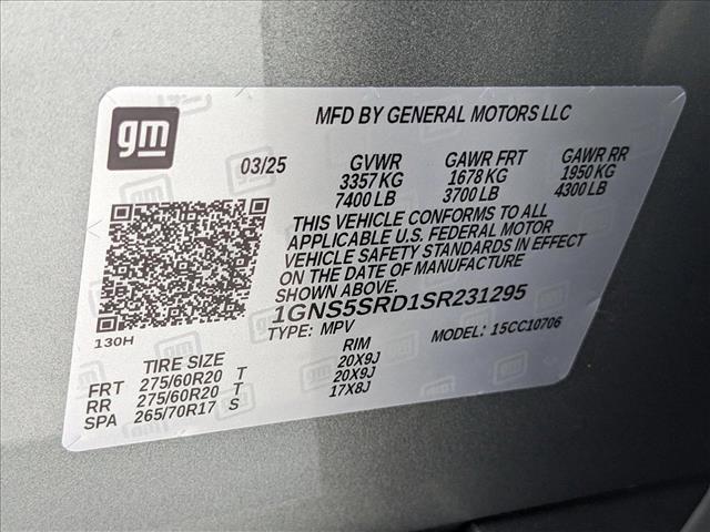 new 2025 Chevrolet Tahoe car, priced at $71,621